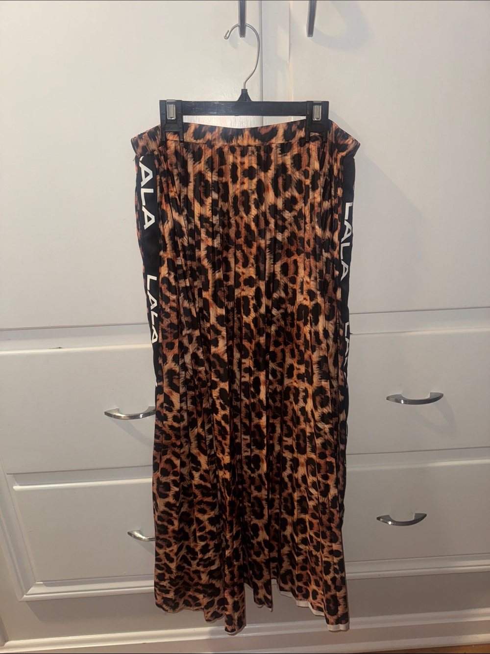 Leopard Print Maxi Skirt/Dress - Brown